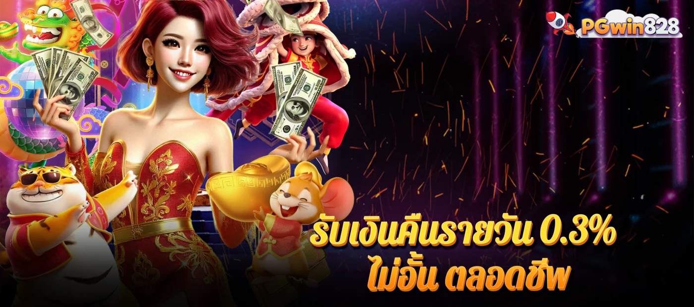 รับเงินคืนรายวัน 0.3% ไม่อั้น ตลอดชีพ